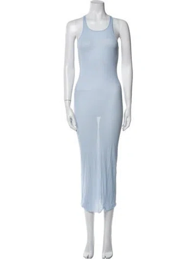 Pre-owned Rick Owens 2020 Long Dress In Blue