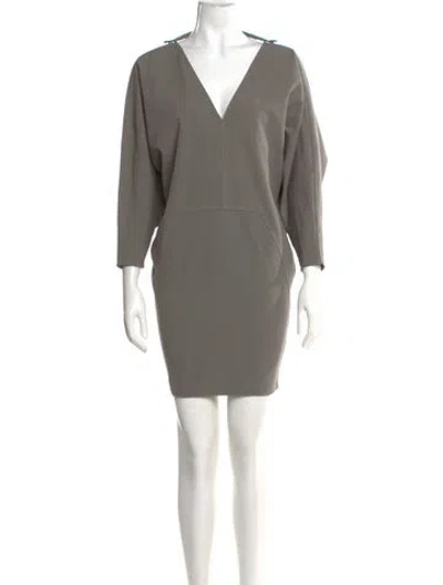 Pre-owned Rick Owens 2020 Mini Dress In Gray