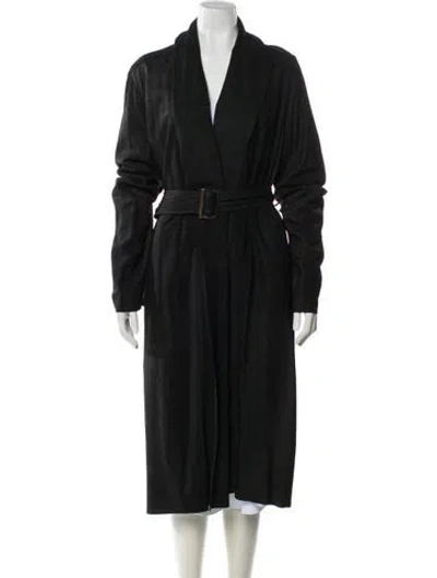Pre-owned Rick Owens 2020 Tecuatl Coat In Black