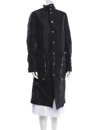 Pre-owned Rick Owens 2020 'tecuatl' Creatch Pealab Coat In Black