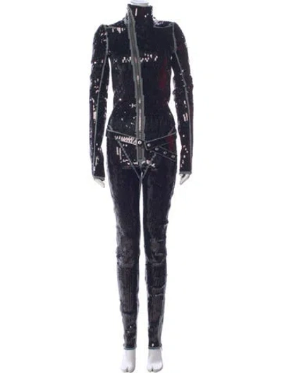 Pre-owned Rick Owens 2021 'gethsemane' Catsuit Jumpsuit In Blue