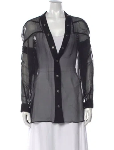Pre-owned Rick Owens 2021 'gethsemane' Larry Top In Black