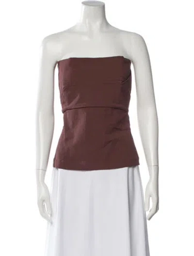 Pre-owned Rick Owens 2021 'phlegethon' Bustier Top In Brown