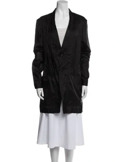 Pre-owned Rick Owens 2022 Faux Fur Coat In Black