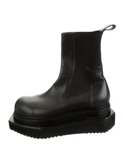 Pre-owned Rick Owens 2022 'fogachine' Beatle Turbo Cyclops Boots In Black