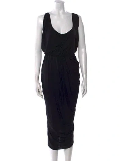 Pre-owned Rick Owens 2022 Long Dress In Black
