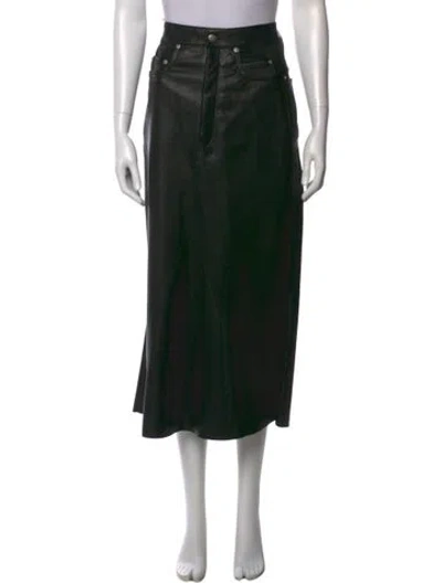 Pre-owned Rick Owens 2022 Midi Length Skirt In Black