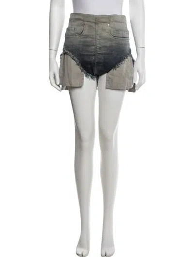 Pre-owned Rick Owens 2022 Mini Shorts In Neutrals