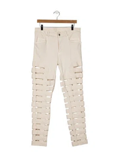 Pre-owned Rick Owens 2022 Moto Jeans In Neutral
