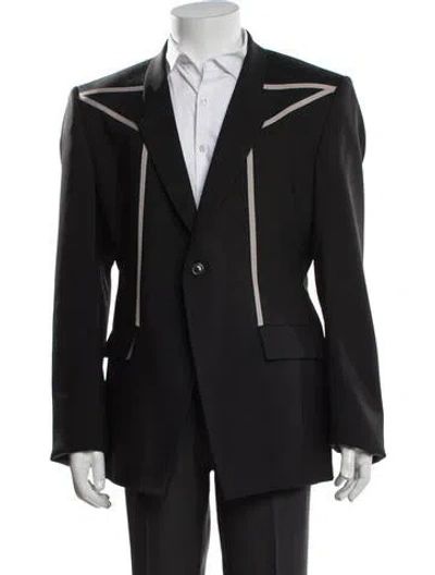 Pre-owned Rick Owens 2022 'strobe' Blazer In Black