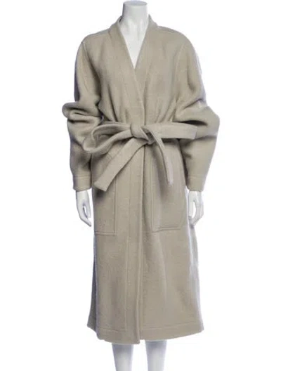 Pre-owned Rick Owens 2022 Strobe Coat W/ Tags In Neutral