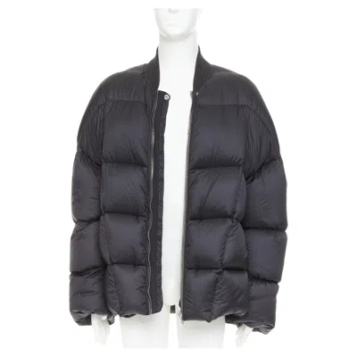 Pre-owned Rick Owens 2022 Strobe Down Cocoon Puffer It48 In Black