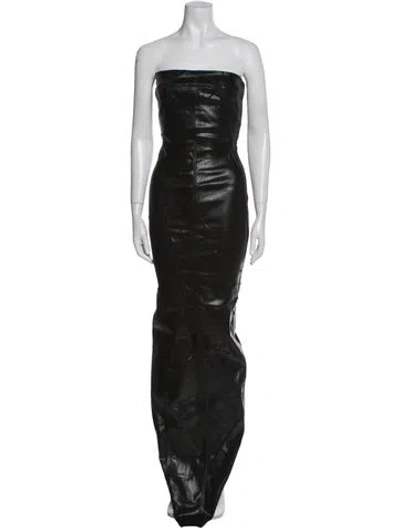 Pre-owned Rick Owens 2023 Long Dress In Black