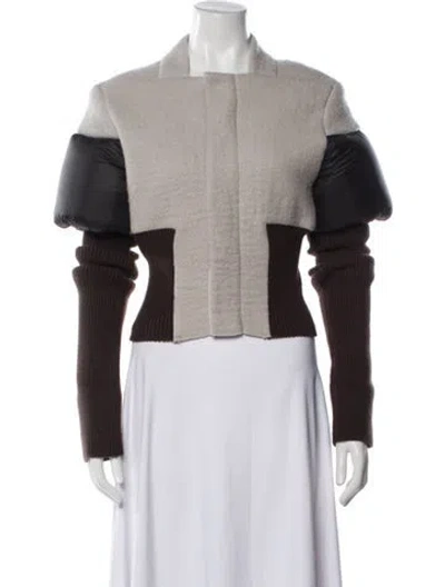 Pre-owned Rick Owens 2023 'luxor' Bouchon Down Jacket In Gray