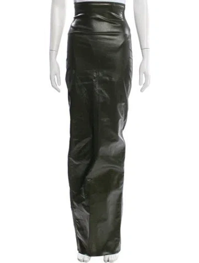 Pre-owned Rick Owens 2023 Midi Length Skirt In Green