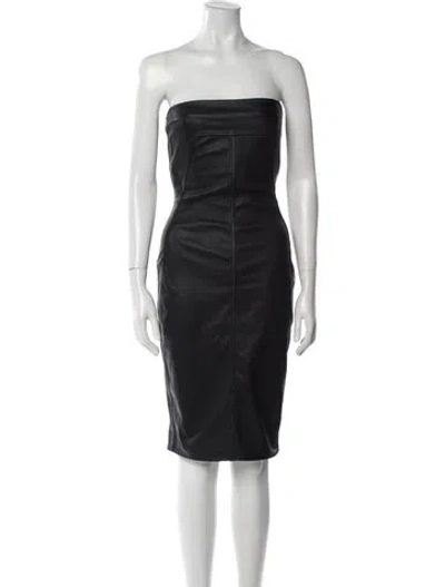 Pre-owned Rick Owens 2023 Mini Dress In Black