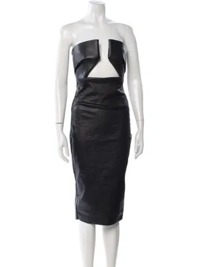 Pre-owned Rick Owens 2024 Knee-length Dress In Black