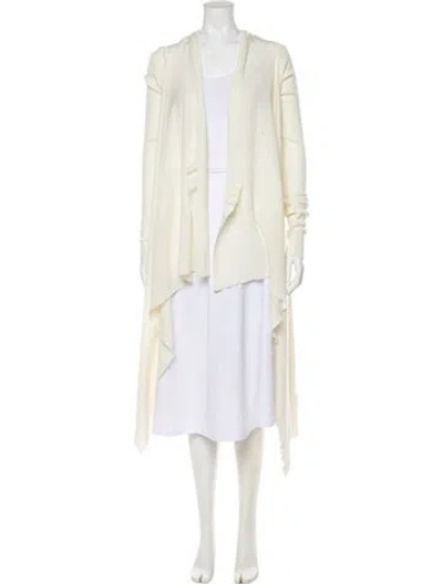Pre-owned Rick Owens 2024 'lido' Long Wrap Sweater W/ Tags In Neutral