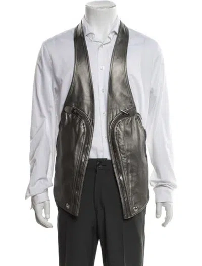Pre-owned Rick Owens 2024 'lido' Vest In Gray