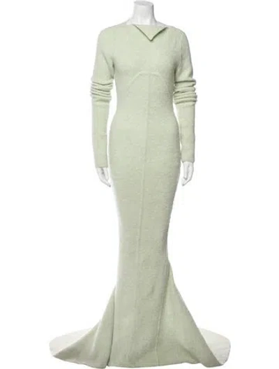 Pre-owned Rick Owens 2024 Long Dress In Green