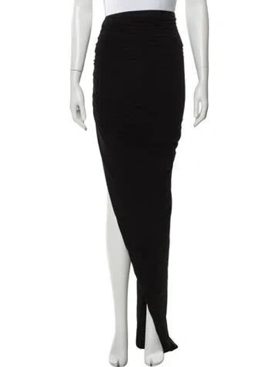 Pre-owned Rick Owens 2024 Long Skirt In Black