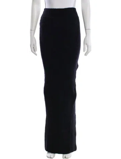 Pre-owned Rick Owens 2024 Midi Length Skirt In Blue