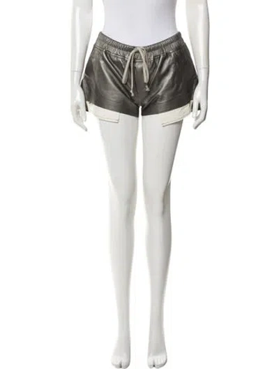 Pre-owned Rick Owens 2024 Mini Shorts W/ Tags In Gray