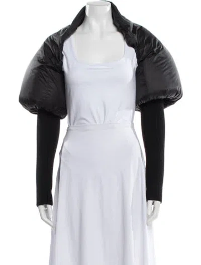 Pre-owned Rick Owens 2024 'porterville' Duvetina Shrug Jacket W/ Tags In Black