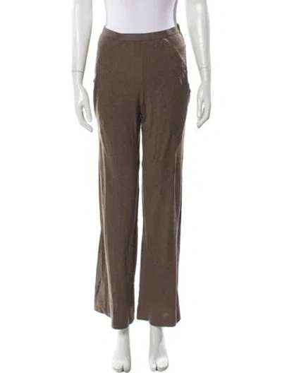 Pre-owned Rick Owens 2024 Wide Leg Pants In Brown
