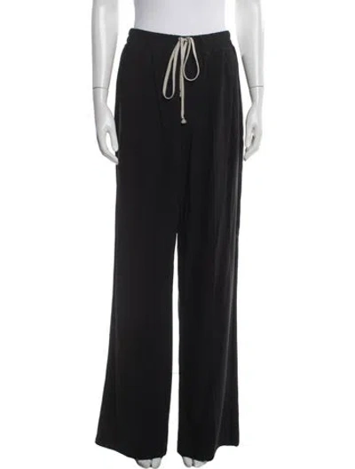 Pre-owned Rick Owens 2024 Wide Leg Pants W/ Tags In Black
