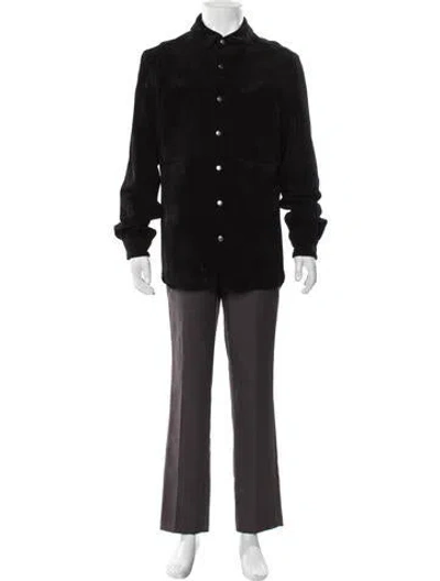 Pre-owned Rick Owens 2025 Calf Leather Jacket W/ Tags In Black