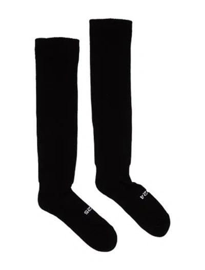 Pre-owned Rick Owens 2025 Cashmere Socks In Black