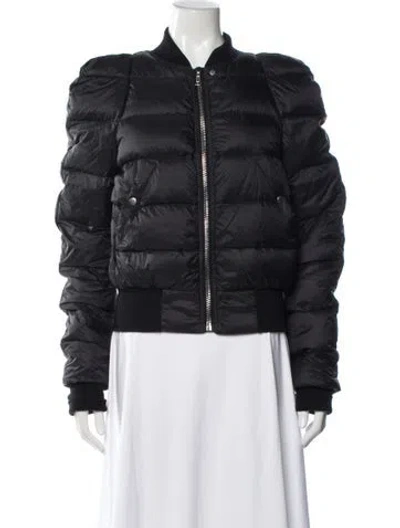 Pre-owned Rick Owens 2025 'concordians' Duvet Flight Down Jacket W/ Tags In Black