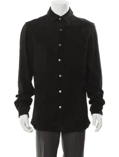 Pre-owned Rick Owens 2025 'concordians' Outershirt Utility Jacket In Black