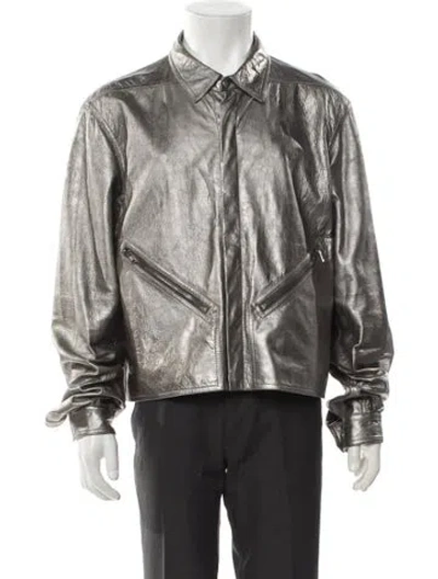 Pre-owned Rick Owens 2025 'hollywood' Tour Alice Bomber Jacket In Gray