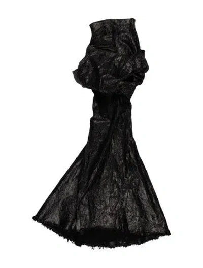 Pre-owned Rick Owens 2025 Long Skirt W/ Tags In Black