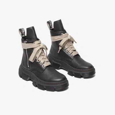 Pre-owned Rick Owens 31755001  Dr. Martens 1460 Dmxl Jumbo Lace Boot Black (men's)