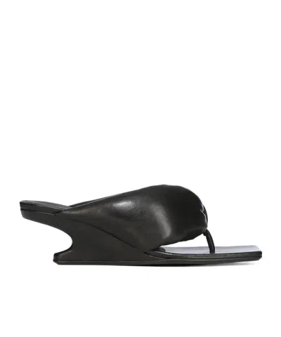RICK OWENS RICK OWENS SQUARE-TOE THONG SANDALS