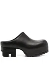 Rick Owens Black Hollywood Ballast Mules In Black