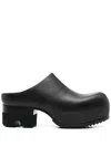 Rick Owens Bogun Chunky Leather Slippers