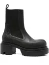 Rick Owens Beatle Bogun 60 Leather Ankle Boots In Black