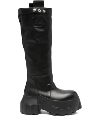 Rick Owens 75mm Bogun Boots In Black