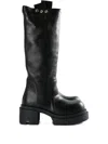 Rick Owens 75mm Knee-high Platform Boots In Black