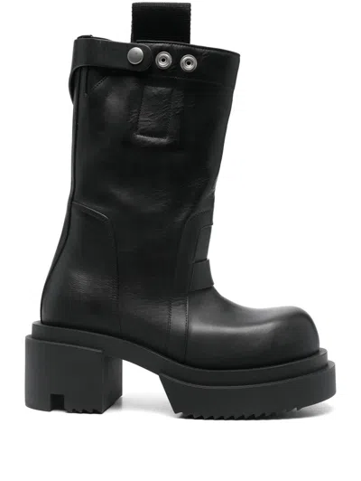 Rick Owens 80mm Bogun Boots In Black
