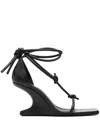 Rick Owens Cantilever Sandal T 8 In Black
