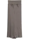 Rick Owens A-line Bias Skirt In Grey