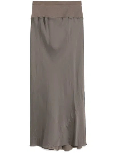 RICK OWENS A-LINE BIAS SKIRT
