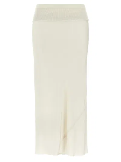 Rick Owens A Line Bias Skirts Beige
