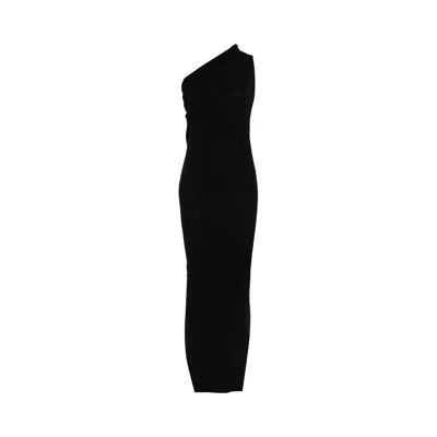 Pre-owned Rick Owens Abito In Maglia Athena Dress 'black' | Women's Size Xs