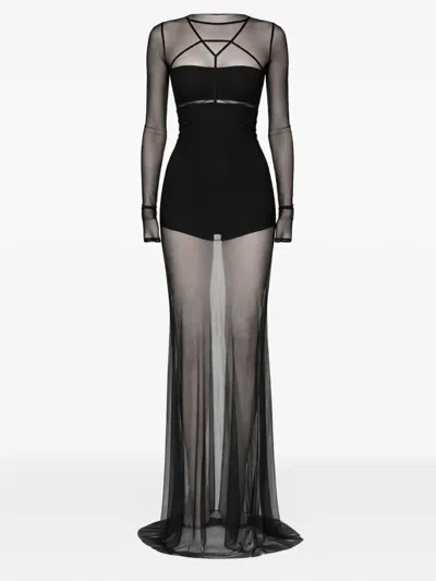 Rick Owens Abito Temple Gown In Multi